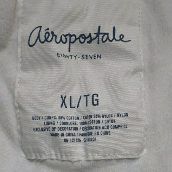 Aeropostale Cream Lace Long Sleeves Hoodie Jacket - Picture 8 of 9